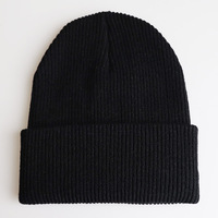 En stock, bonnet d'hiver en coton 100%, chaud et confortable, bonnet de ski en tricot doux, unisexe, avec logo personnalisé, broderie 3D