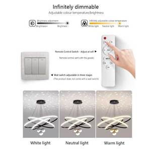 Lampadario a Sospensione LED Creativo Rotondo per Villa e Ristorante, Illuminazione Post-moderna di Lusso per Soggiorno con Effetto Cielo Stellato - Product Image 4