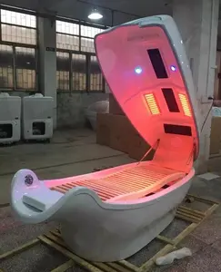 2022 3D新款热卖高品质亚克力发光二极管红外线减肥美容院水疗胶囊床机待售