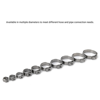 Collier de serrage en acier inoxydable pour raccord de tuyau pneumatique