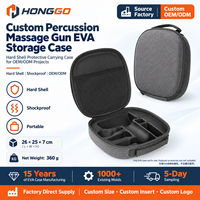 Étui rigide en EVA pour pistolet de massage, personnalisé, fabrication OEM/ODM, intérieur sur mesure, support de marque privée, étui de rangement en EVA