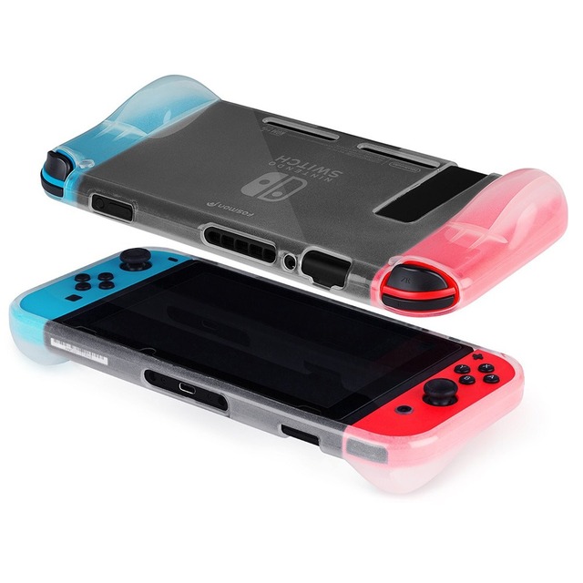 TPU Crystal Clear Protective Case for for OLED/Pro-Black