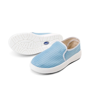 Scarpe ESD Azzurre, <span class=keywords><strong>Calzature</strong></span> di Sicurezza Conduttive, <span class=keywords><strong>Calzature</strong></span> di Sicurezza ESD <span class=keywords><strong>Blu</strong></span> Navy con Suola <span class=keywords><strong>in</strong></span> PU, Scarpe da Lavoro <span class=keywords><strong>in</strong></span> Rete ESD per Camera Bianca - Product Image 4