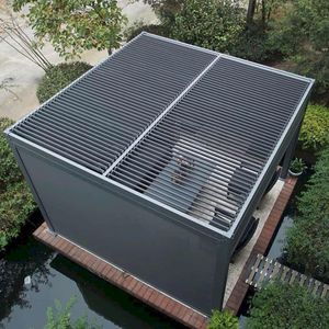 Gazebo moderne minimaliste en aluminium imperméable pour l'extérieur, adapté aux hôtels, aux jardins et aux magasins - Product Image 3