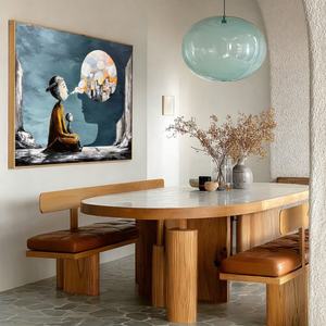 Pintura Arquitectónica Comercial Personalizada al por Mayor, con Textura 3D Realista de Burbujas Surreales sobre Lienzo, Hecha a Mano, Arte Decorativo - Product Image 3