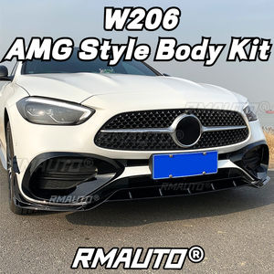 Kit carrosserie AMG W206 : Lame de pare-chocs avant, aileron arrière, séparateur de pare-chocs avant, canards, jupes latérales pour Mercedes Benz W206 2022+ Accessoires automobiles - Product Image 4