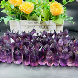Haute Qualité En Gros Naturel Améthyste Cristal <span class=keywords><strong>Baguette</strong></span> Améthyste Point Pour Vente - Product Image 1