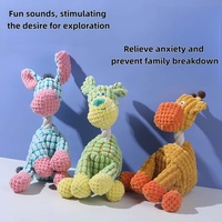 Jouet sonore pour chien avec des motifs d'animaux intéressants, adapté à la mastication et à la dentition, jouet interactif en peluche