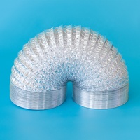 Tuyau de ventilation portable, 4 pouces, tube en aluminium, flexible, ventilation de la maison