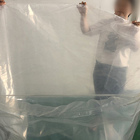 Sac d'emballage en film plastique transparent PE de grande taille personnalisé sac étanche pe