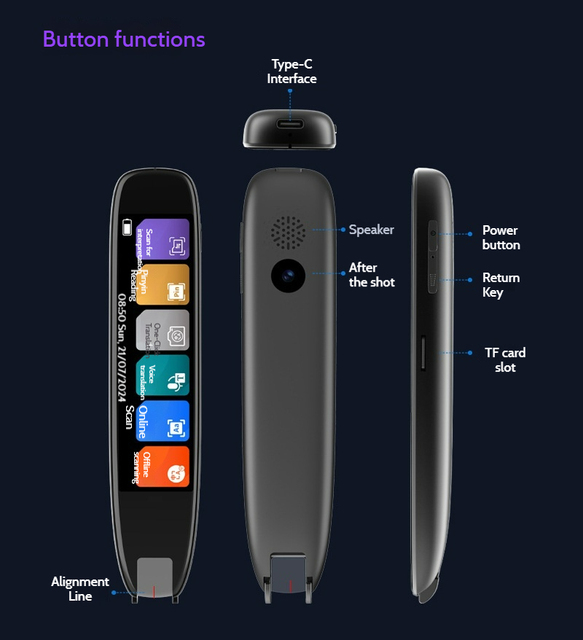 Wholesale 2025 Hot Sale Language Scan Translator Pen Device Voice Translation Reading Pen Scanner for Study Travel B2B