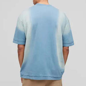 T-shirt décontracté à manches courtes pour homme, 300 grammes, coupe ample, 100% coton, style streetwear décontracté - Product Image 2