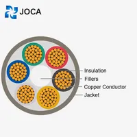 Cable blindado UL2464 de fábrica, 4 núcleos, 26 AWG, con blindaje de lámina y cable de drenaje, cable de control de señal multiconductores para computadora