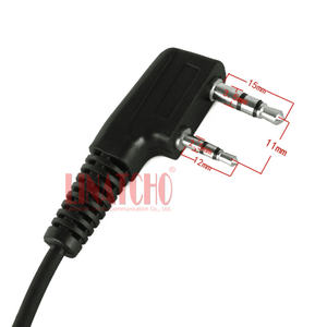 <span class=keywords><strong>2</strong></span> Pins K Connector <span class=keywords><strong>Walkie</strong></span> <span class=keywords><strong>Talkie</strong></span> Radio bidirectionnelle PTT Microphone Casque d'écoute simple face - Product Image 6