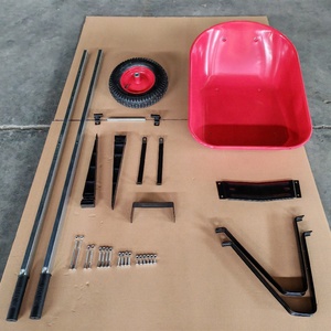 América 90L agua 6FT arena 200KG capacidad rueda neumática carretilla resistente carretilla para construcción - Product Image 6