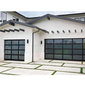 Porte de <span class=keywords><strong>garage</strong></span> sectionnelle résidentielle en alliage d'aluminium en verre gris neuve <span class=keywords><strong>à</strong></span> <span class=keywords><strong>vendre</strong></span> - Product Image 1