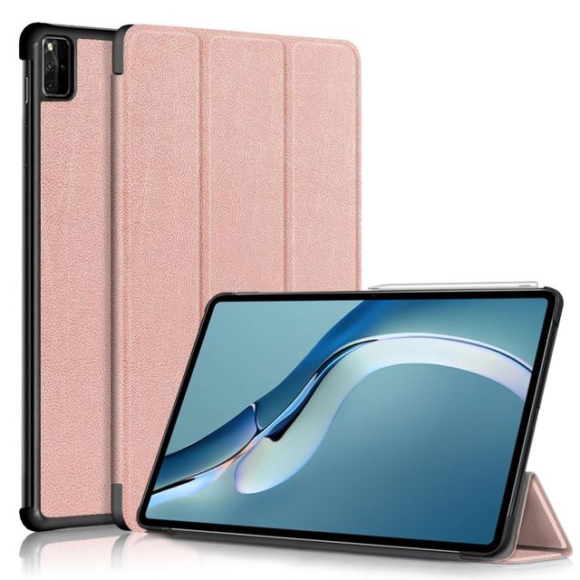 Slim Trifold Stand PU Leather Smart Cover Tablet PC Case for Huawei MatePad Pro 12.6 2021