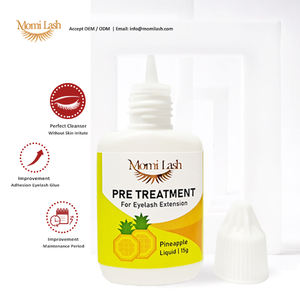 Solution de prétraitement sans alcool parfum ananas MOMI LASH 15g pour l'application d'extensions de cils, améliore la colle à cils - Product Image 2
