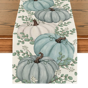 Prezzo di fabbrica zucca Tablerunner per il giorno del ringraziamento decorazione del Festival - Product Image 3