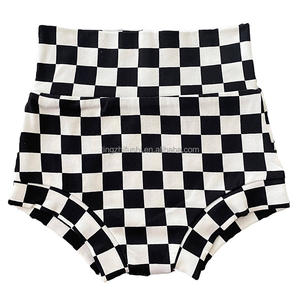 Grosir musim gugur pola kotak-kotak bayi perempuan Bloomers pinggang tinggi elastis musim panas musim gugur Bummies celana pendek untuk pakaian balita anak-anak - Product Image 1