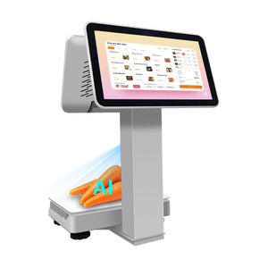 Weighing Double Screen <b>Print</b> Waterproof Touch Cash Register Scale Pos AI <b>Camera</b> Recognition Automatically Scans and Prices Items - Product Image 1