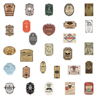 Pegatinas de etiqueta de medicina líquida de Graffiti de dibujos animados para Notebook, calcomanía de taza de agua para portátil, decoración del hogar, pegatina personalizada de PVC, 50 Uds.