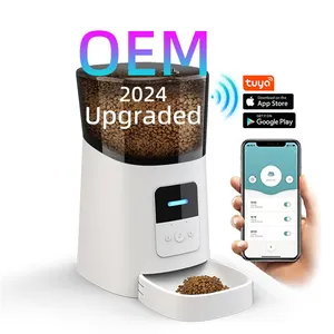 OEM 6L Smart Automatic Pet Feeder Wifi Tuya App Timer Cat Dog Dry Food Dispenser Automatic Pet Feeder With App Time Setting