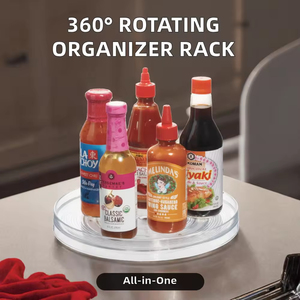 Nhựa Turntable <span class=keywords><strong>Organizer</strong></span> xoay trang điểm hiển thị tủ Nước hoa <span class=keywords><strong>Organizer</strong></span> cho nhà bếp phòng tắm ký túc xá phòng ngủ - Product Image 3