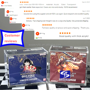 SYP-Offre Spéciale de qualité supérieure en acrylique transparent de 6mm d'épaisseur (SB01) <span class=keywords><strong>Manga</strong></span> Booster 01 Booster Box (EN) avec 4PCS Magnet Lid Case - Product Image 6