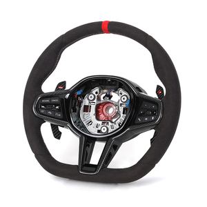<span class=keywords><strong>Volant</strong></span> sport en <span class=keywords><strong>Alcantara</strong></span> en forme de D, version améliorée LCI, pour G30 G31 G32 X3 G01 X4 G02 M2 G87 <span class=keywords><strong>M3</strong></span> G80 M4 G82 G42 G20 LCI M5 F90 G11 - Product Image 1