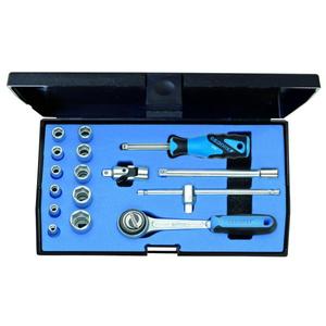 GEDORE - 6172290 <b>1</b>/<b>4</b>'' Hexagonal metric socket set (16 pcs.) - EAN 4010886617229 <b>RATCHET</b> AND SOCKET SETS <b>1</b>/<b>4</b>" - Product Image 1