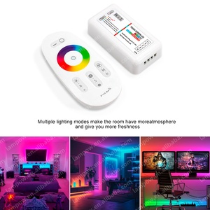 Hot bán không dây 6A RGBW <span class=keywords><strong>Led</strong></span> điều khiển cảm ứng đầy đủ màn hình DC12V DC24V rf2.4g điều khiển từ xa cho <span class=keywords><strong>LED</strong></span> Strip ánh sáng 4 kênh - Product Image 5