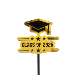 2025 nouvelle <span class=keywords><strong>Plaque</strong></span> de gâteau acrylique pour la décoration de fête de célébration de remise des diplômes pendant les fournitures de décoration de gâteau de saison de remise des diplômes - Product Image 3