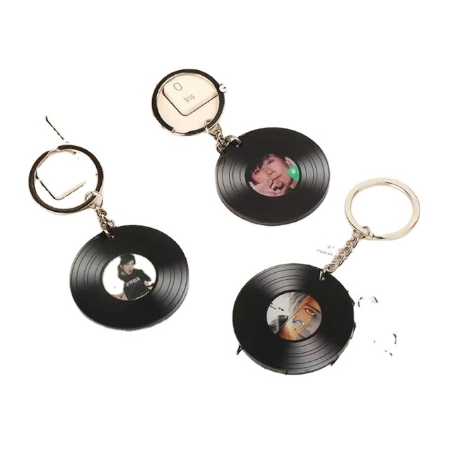 DIY Durable Nfc Mini Album Music Card Key Chain and Video Play Compatible for Iphone and Android