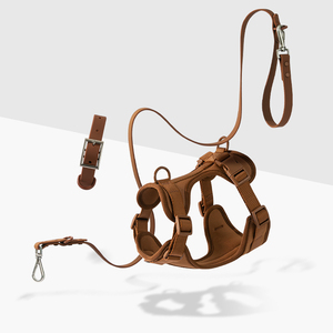 2026 Ensemble de laisse, collier et porte-sac à déjections pour animaux de compagnie (chien et chat) en PVC, anti-traction, imperméable, de luxe, avec logo personnalisé du fabricant, pour l'entraînement - Product Image 6