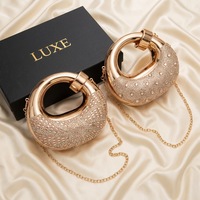Nouvelle pochette de soirée pour filles, sac à main en acrylique orné de diamants, mini sac de rangement en strass de luxe léger pour enfants