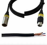 Câble de microphone XLR mâle-femelle OEM RH-X080 avec blindage spiralé, gaine en PVC, conducteur en cuivre sans oxygène