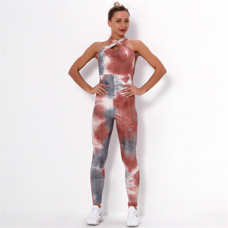 Fashion Modern Breathable Workout Clothing Women Active Wear Leggings Yoga Pants 11 colors Jumpsuit suspender Yoga suit