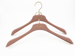 Exquisite <span class=keywords><strong>Pink</strong></span> Velvet <span class=keywords><strong>Hanger</strong></span> Coat Jacke Rutsch feste Kleiderbügel für Kleidung Shop mit Display-Kleidung - Product Image 2
