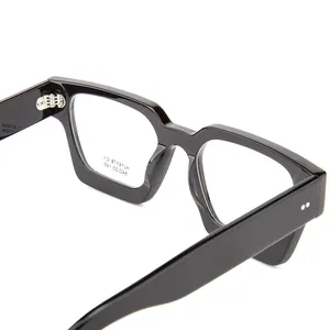 चश्मा निजी लेबल यूनिसेक्स ओवरसाइज़्ड एसीटेट नेत्र चश्मा ध्रुवीकृत तैयार स्टॉक चश्मा फ्रेम चौकोर चश्मा