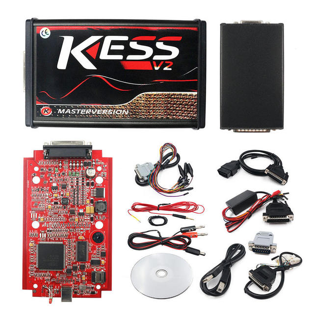 Kess V5.017 V2.47 Red PCB EU Version No Token Limited OBD2 ECU Programmer Car Truck Diagnostic Tool Kess V2
