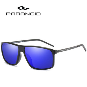 Gafas de sol polarizadas para hombre, nuevas gafas de sol masculinas polarizadas de color negro, cuadradas, en 6 colores, adecuadas para conducir, de fibra de carbono P8001 - Product Image 5