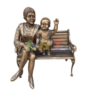 Escultura de Figura de Fibra de Vidrio Imitación Bronce, Adorno Personalizado para Parques y Calles Peatonales al Aire Libre - Product Image 4