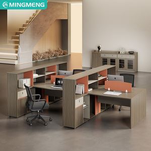 <b>Office</b> employee desk, simple modern four-person <b>computer</b> desk, <b>office</b> partition cubicle, finance employee desk - Product Image 1