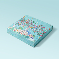 Boîte cadeau écologique en carton rigide pliable avec logo personnalisé, taille personnalisée, avec laminage mat pour vêtements, chaussures, écharpes
