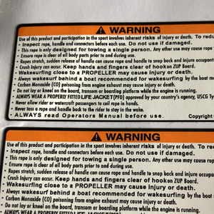 Chất lượng cao hình chữ nhật thời tiết bằng chứng sticker tự dính ngoài trời đời nhãn cảnh báo nhãn giá rẻ - Product Image 3