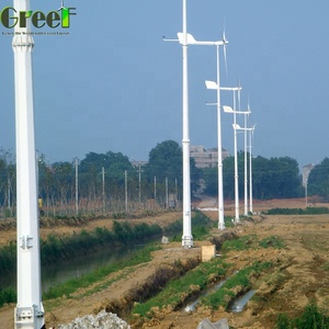 Sistema de Energía Solar de 5kw, Conjunto Híbrido Completo, Torre Inclinable con Control de Paso de Paso para Aerogenerador - Product Image 6