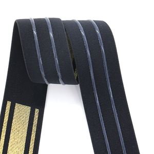 Woven Spandex/Nylon Elastic <b>Webbing</b> with Rubber Anti-Slip Grip Oeko-Tex Certified - Product Image 6