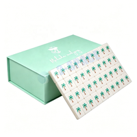 Boîte à Mahjong Magnétique Pliante Personnalisable avec Logo, en Carton Rigide Recyclable, Fermeture Magnétique, pour Tuiles Américaines