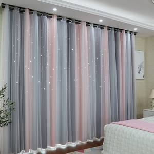 Tenda oscurante a doppio strato della stanza della ragazza di stile coreano di vendita calda con le <span class=keywords><strong>tende</strong></span> trasparenti della principessa <span class=keywords><strong>per</strong></span> la camera da letto - Product Image 4